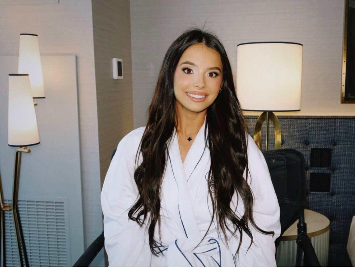 Tia Routley camera-ready before an event